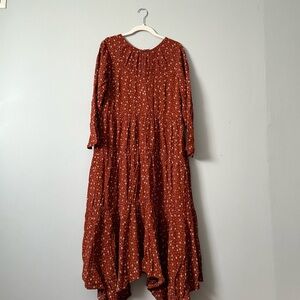 & OTHER STORIES Long Sleeve Ruffle Tier Midi Dress